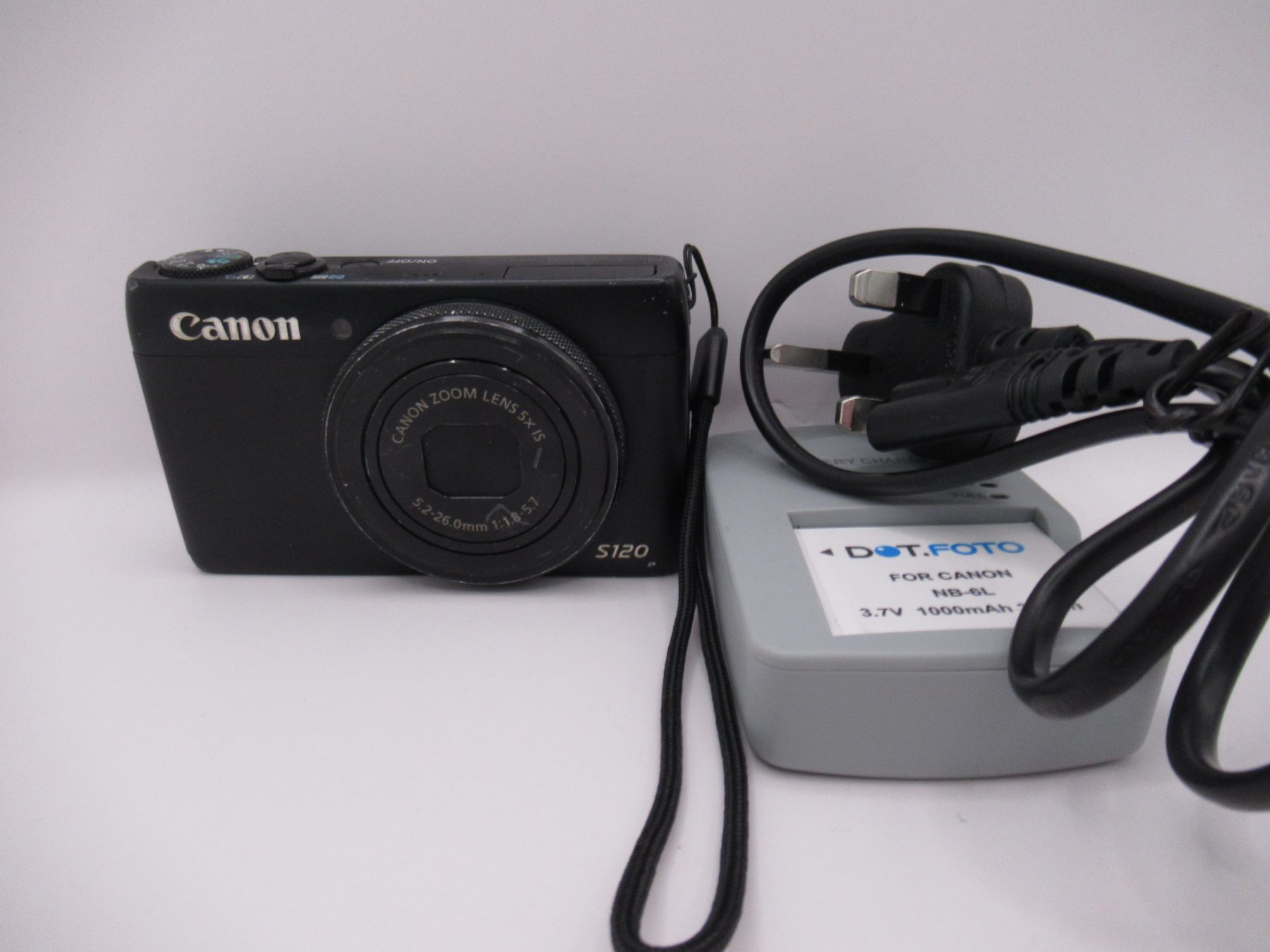 Canon PowerShot S120 Digital Point and Shoot Camera 12.1MP - Black